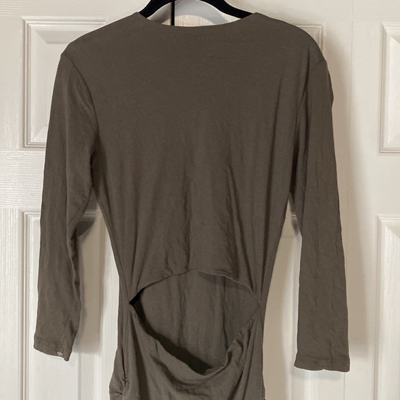 James Perse New Maxi Pencil Style Dress With Open Back Slit - Picture 10 of 12